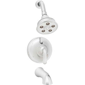 Pressure Balance Valve & Trim Shower Combination & Tub Spout