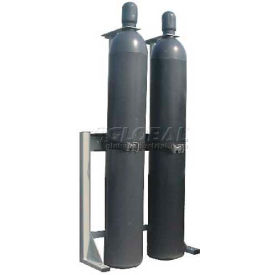 Floor/Truck Stand with Locking Ring System, 27-3/4"W x 10-1/2"D x 41"H, 2 Cylinder Capacity