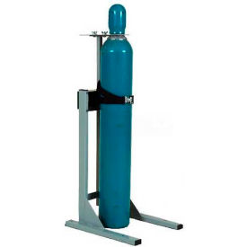 Floor/Truck Stand w/Locking Ring System, 16-1/4"W x 10-1/2"D x 41"H, 1 Cylinder Capacity