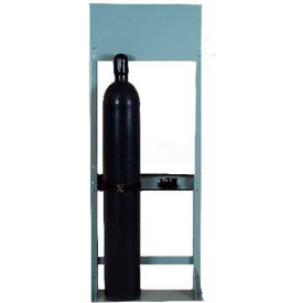 Process Station Rack, 27-3/4"W x 10-1/2"D x 72"H, 2 Cylinder Capacity