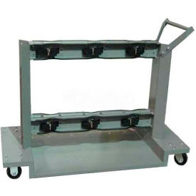 6 Cylinder Wheeled Cart - 52"W x 24"D x 36-1/4"H - 2000 Lb. Capacity