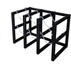 Cylinder Tube Rack, 3 Wide x 2 Deep, 44"W x 26"D x 30"H,6 Cylinder Cap.