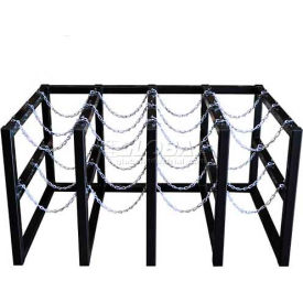 Cylinder Tube Rack, 4 Wide x 3 Deep, 58"W x 38"D x 30"H, 12 Cylinder Cap.