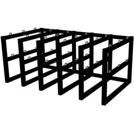 Cylinder Tube Rack, 5 Wide x 3 Deep, 70"W x 38"D x 30"H,15 Cylinder Cap.