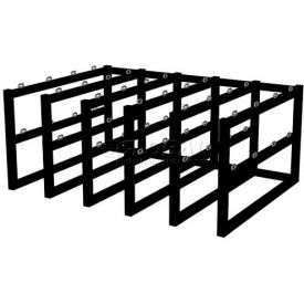 Cylinder Tube Rack, 5 Wide x 4 Deep, 70"W x 50"D x 30"H, 20 Cylinder Cap.