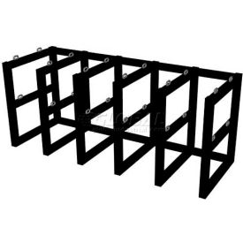 Cylinder Tube Rack, 5 Wide x 2 Deep, 72"W x 26"D x 30"H, 10 Cylinder Cap.