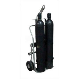 4 Wheel 2 Cylinder Truck with Hoist Ring - 10-1/2" Pneumatic Wheels - 600 Lb.