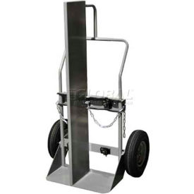 2 Cylinder Truck with Fire Wall - 16" Pneumatic - 1000 Lb. Capacity