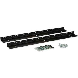 12U Wall Mount Vertical Rail Kit - 10-32 Tapped