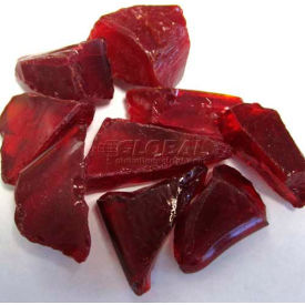 Fire Glass 1/2" to 1" Dia. Recycled Red 10 Lbs