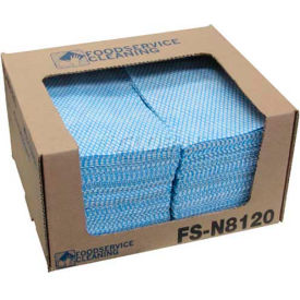 Counter Food Service Towel, Blue, 12" x 21", 200/Case, N-F110QCB