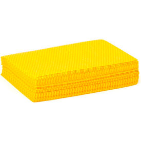 Yellow 1/4 Fold Treated Dust Cloth, 12" x 17", 40/Bag, N-DSHQPY