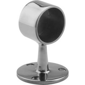 Flush End Post, for 1.5" Tubing, Polished Stainless Steel