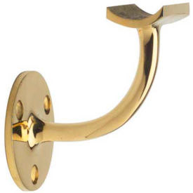 Handrail Bracket for 1.5" Tubing, Polished Brass