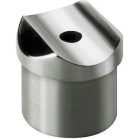 Perpendicular Collar for 1.5" Tubing, Polished Stainless Steel