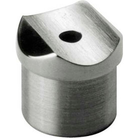Perpendicular Collar for 1.5" Tubing, Satin Stainless Steel