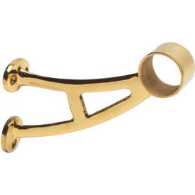 Bar Mount Bracket, for 1.5" Tubing, Polished Brass