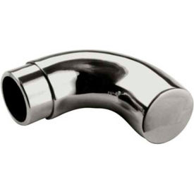Radius Wall Return, for 1.5" Tubing, Polished Stainless Steel