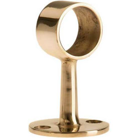 Flush Center Post, for 1" Tubing, Polished Brass