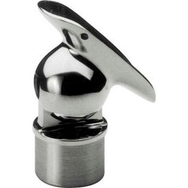 Adjustable Saddle, Ball, for 2" Tubing, Polished Stainless Steel