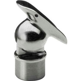 Adjustable Saddle, Ball, for 2" Tubing, Satin Stainless Steel