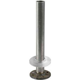 Steel Flange and Steel Insert for 2" Tubing with Satin Stainless Steel Canopy