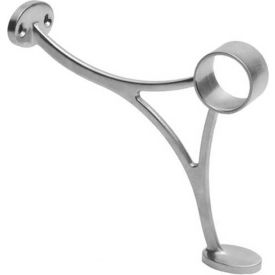 Combination Bracket, for 1.5" Tubing, Satin Stainless Steel