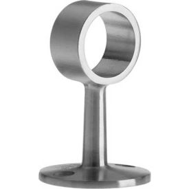Flush Center Post, for 1" Tubing, Satin Stainless Steel