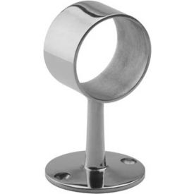 Flush Center Post for 1.5" Tubing, Polished Stainless Steel