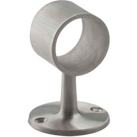 Flush Center Post for 1.5" Tubing, Satin Stainless Steel