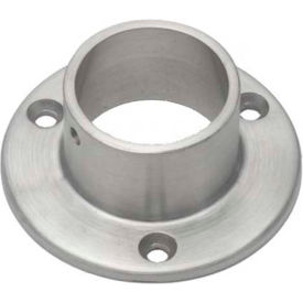 Flange, Wall, for 1.5" Tubing, Satin Stainless Steel