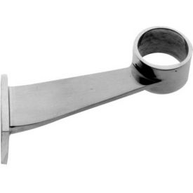 Contemporary Bracket, for 2" Tubing, Satin Stainless Steel