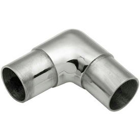Flush Elbow Fitting for 1.5" Tubing, Polished Stainless Steel
