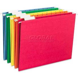 Hanging File Folders, 1/5 Tab, 11 Point Stock, Letter Size, Assorted Colors, 25/Box