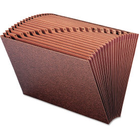 Leather-Like A-Z Open Accordion Expanding File with 21 Pockets, Fits Legal-Sized Documents