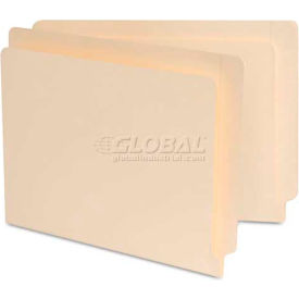 Manila Reinforced Shelf Folder, 9" High Front, Letter, 100/Box
