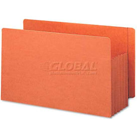 TUFF Pocket 5" Accordion Expansion File Pockets, Straight, Lgl, Redrope, 10/Box