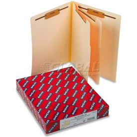 Manila End Tab Classification Folders, Letter, Six-Section, 10/Box
