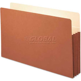3-1/2" Accordion Expansion File Pocket, Straight Tab, Legal Size, Manila/Redrope, 10/Box