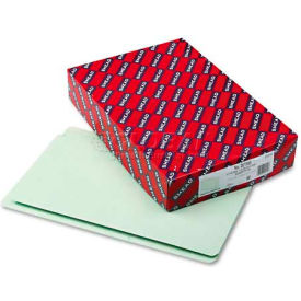Heavy Duty End Tab Folders, 2" Expansion, Legal Size, Gray Green, 25/Box