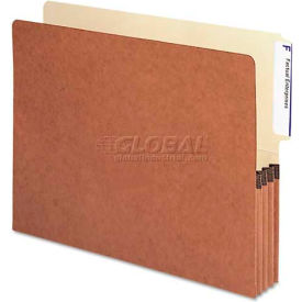 3-1/2" Accordion Expansion Front Pockets, 1/3 Tab, Ltr, Manila/Redrope, 10/Box