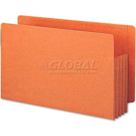 3-1/2" Accordion Expansion File TUFF Pockets, Straight, Legal, Redrope, 10/Box