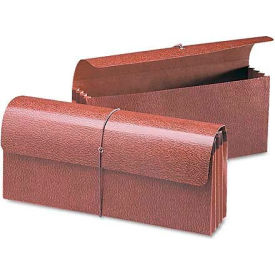 Accordion Expansion Wallets, 12 x 5, Leather-Like Redrope