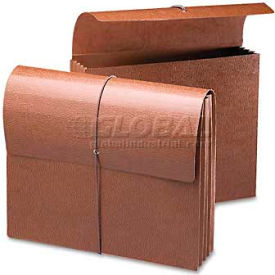 3-1/2" Accordion Expansion Wallets, Letter, Leather-Like Redrope