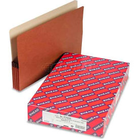 3-1/2" Accordion Expansion File Pockets, 1/3 Tab, Legal Size, Manila/Redrope, 10 per Box