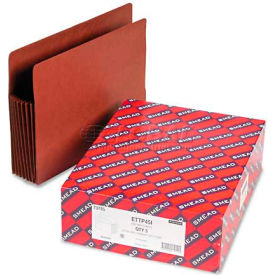 7" Accordion Expansion File TUFF Pockets, Straight Tab, Letter, Redrope, 5/Box