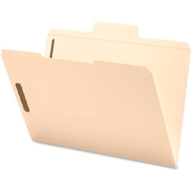 SuperTab File Folders with Fastener, 1/3 Cut, 11 Point, Legal Size, Manila, 50/Box