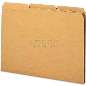 Kraft File Folders, 1/3 Cut Right, Reinforced Top Tab, Letter Size, 50/Box