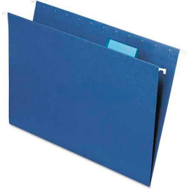 Hanging File Folders, 1/5 Tab, 11 Point Stock, Letter Size, Navy Color, 25 per Box