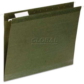 Reinforced Recycled Hanging Folder, 1/3 Cut, Letter, Standard Green, 25/Box